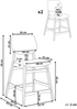 Set mit 2 Barstühlen ELAINE Bouclé Braun Hellbeige Bild 2