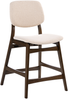 Set mit 2 Barstühlen ELAINE Bouclé Braun Hellbeige Bild 5