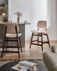 Set mit 2 Barstühlen ELAINE Bouclé Braun Hellbeige Bild 3
