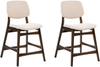 Set mit 2 Barstühlen ELAINE Bouclé Braun Hellbeige Bild 4