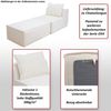 Chaiselongue/Zubehör für Sofa HWC-O54, Sessel Ottomane Recamiere, Stoff/Textil (300g/m²) 63x75x194cm ~ grün Bild 2