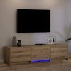 vidaXL Fernsehschrank mit LED Kunsthandwerk Eiche 165 x 34 x 40 cm 3418720 Bild 5
