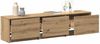 vidaXL Fernsehschrank mit LED Kunsthandwerk Eiche 165 x 34 x 40 cm 3418720 Bild 3