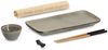 ZELLER 26514 Sushi-Set, 5-tlg, Steingut/Bambus, ca. 28 x 14 x 2,5 cm, Ø 7x4 cm Bild 2