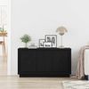 vidaXL Sideboard Schwarz Eichen-Optik 102 x 35 x 55 cm Holzwerkstoff 862816 Bild 4