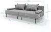 TRADA Gartenlounge-Set Gartensofa beständig gegen Sonnenlicht & Wasser - Dunkelgrau, (Set), Gartensofa-Set mit 2 Getränkehaltern Bild 3