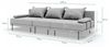 TRADA Gartenlounge-Set Gartensofa beständig gegen Sonnenlicht & Wasser - Dunkelgrau, (Set), Gartensofa-Set mit 2 Getränkehaltern Bild 4