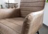 Stuhl Echtleder 62x62x84 beige IRON LABEL #05 Bild 5