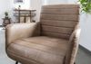 Stuhl Echtleder 62x62x84 beige IRON LABEL #05 Bild 4