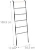 Relaxdays Handtuchleiter aus Metall mit 6 Sprossen Bild 4