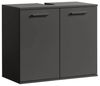 mokebo Waschbeckenunterschrank Der Waschbär (mit Einlegeboden) Waschtischunterschrank oder Badezimmerschrank in Schwarz-Anthrazit Bild 4