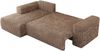 Ecksofa mit Schlaffunktion, Bettkasten und losen Kissen für das Wohnzimmer - TRENTINO - Braun Cord - links Bild 5