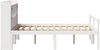 vidaXL Massivholzbett mit Regal ohne Matratze Weiß 135x190 cm Kiefer 3322046 Bild 5