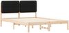 vidaXL Bettgestell mit gepolstertem Kopfteil Schwarz 135 x 190 cm 877991 Bild 4