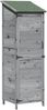 vidaXL Garten Shed Grau 59,5 x 56 x 176,5 cm Holzwerkstoff 42033446 Bild 2