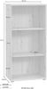 FORTE Tempra2 Regal, Holzwerkstoff, Braun, 54 x 111,1 x 34,8 cm Bild 3