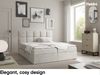 MEBLINI Boxspringbett NIKOLAS 140x200 cm mit Bettkasten – H3/Hellgrau Boucle Polsterbett - Doppelbett mit Topper & Bonellfederkern-Matratze Bild 2