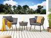 Bistro Set mit Kissen GARGANO Grau Bild 3