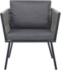 Bistro Set mit Kissen GARGANO Grau Bild 5
