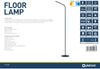 Platinet PFL20W LED Stehlampe 10W mit Fernbedienung Schwarz Bild 2