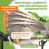 KESSER® Alu Ampelschirm Sonnenschirm + Abdeckung Ø300 cm / Ø350 cm mit Kurbelvorrichtung Kurbelschirm mit Ständer UV-Schutz Aluminium Wasserabweisende Bespannung - Schirm Gartenschirm Marktschirm 350cm, Beige Bild 5