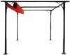 Pergola HWC-C42 mit Schiebedach, Stahl / Stoff, Terracotta, 3,5x3,5 m Bild 5