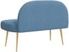 vidaXL Gepolsterte Bank mit Rückenlehne Blau 110 x 60 x 76 cm 42040779 Bild 4