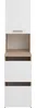 Vente-unique - ERKANO Bathroom storage unit Holz, Platte BeigeWeiß - B 66,8 cm x H 184,4 cm x L 47,2 cm Bild 2