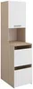 Vente-unique - ERKANO Bathroom storage unit Holz, Platte BeigeWeiß - B 66,8 cm x H 184,4 cm x L 47,2 cm Bild 3