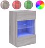 vidaXL TV-Wandschrank mit LED-Leuchten Grau Sonoma 40x30x60,5 cm 837088 Bild 2