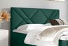 99rooms Umbro Boxspringbett 160x200 cm Velours MONOLITH Grün Bild 3