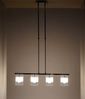 Pendelleuchte HW175, Deckenleuchte Hängeleuchte Deckenlampe, 4-flammig Bild 4