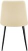 Esszimmerstuhl FANOR - Kunstleder Creme 45x55x84 cm | Essstühle Esszimmerstühle Küchenstühle Wohnzimmerstühle Bild 4
