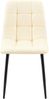 Esszimmerstuhl FANOR - Kunstleder Creme 45x55x84 cm | Essstühle Esszimmerstühle Küchenstühle Wohnzimmerstühle Bild 3