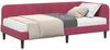 vidaXL Eckbettgestell Weinrot 100 x 200 cm Samt 3394168 Bild 3