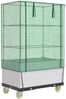 vidaXL Hochbeet mit Aufsatz und Rollen Rattan-Optik 80x50x182 cm 4015850 Bild 2