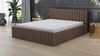Polsterbett LOG-OM 90x200 ohne Matratze mit Bettkasten und Lattenrost. Farbe: BRAUN 25 Bild 2
