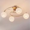 Lindby Deckenleuchten Svean, Glas Alu IP20, 4 x 40 W Bild 3