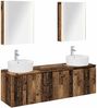 vidaXL Badezimmerschrank-Set 5 pcs Altholz Holzwerkstoff 3406453 Bild 2