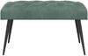 vidaXL Bank mit Knopfheftung Meergrün 80 x 40 x 46 cm Samt 42038568 Bild 2
