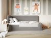 Selsey Fanko –Jugendbett 90x200 cm mit Kopfteil links, Plüsch, Taupe Bild 2