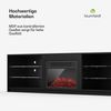 blumfeldt Lowboard Perth Medium Lowboard 160 fireplace, Fernsehschrank Schwarz TV-Schrank 3 Schubladen 160 x 30 x 40 cm(BxHxT) Bild 5