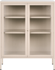 Sideboard mit Glastüren LERRYN Metall 90 cm Beige Bild 4