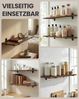 SONGMICS Wandboard aus Holz, modernes Regal, schwebend, für Wohnzimmer, Schlafzimmer, Esszimmer, 20 x 60 x 7 cm, braun-schwarz Bild 4
