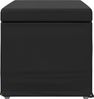 vidaXL Hocker Schwarz 61 x 41 x 40 cm Kunstleder und Engineering Holz 876771 Bild 5