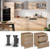 Küchenunterschrank R-Line Sonoma 60 cm mit Schubladen, AP Marmor Vicco Bild 4