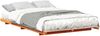 vidaXL Bettrahmen Wachsbraun 140 x 190 cm Massives Kiefernholz 873078 Bild 2