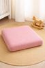 Wickelauflagenbezug 100% Baumwolle Musselin Bezug für Wickelauflage 85x75 und 75x75 cm – weicher Wickeauflagenüberzug, atmungsaktiv & waschbar ROSA Bild 3