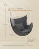 Songmics Hängesessel, Hängeschaukel, Hängestuhl mit 2 Kissen, Metallkette, bis 150 kg belastbar, Indoor und Outdoor, Wohnzimmer, Schlafzimmer, anthrazitgrau GDC187G02 Bild 4