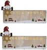 Adventskalender LED-Weihnachtskalender aus Holz ca. 40 x 3,5 x 21 cm Bild 1